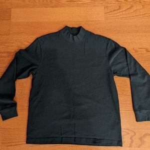 J.Crew Sherwood Green Sueded Cotton Mockneck Shirt Medium